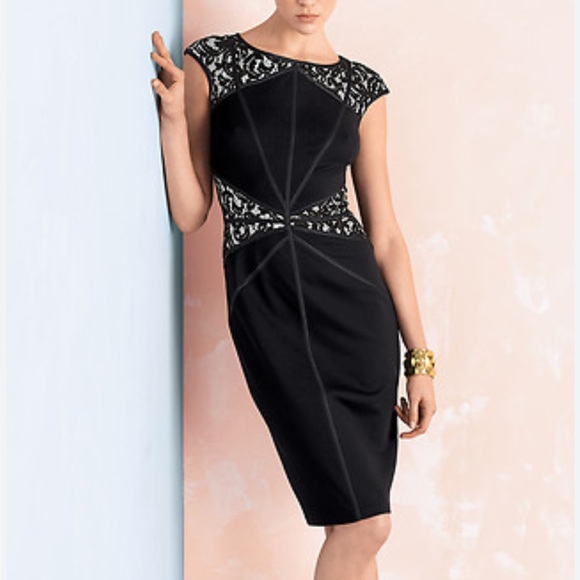 Tadashi Shoji Dresses & Skirts - Tadashi Shoji Black Lace Inset Dress